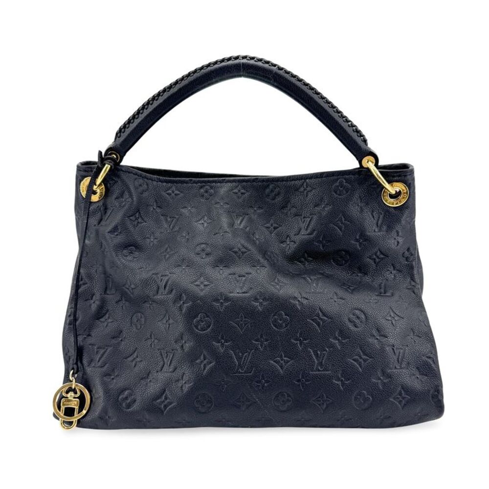 Louis Vuitton Artsy Monogram Empreinte Leather Black Leather Handbag